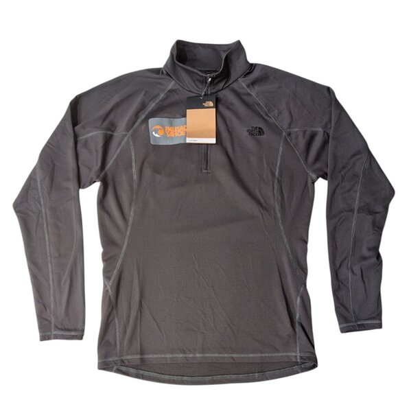The North Face Palisades Tahoe Mens Graphite Gray Quarter Zip Pullover - Picture 2 of 6